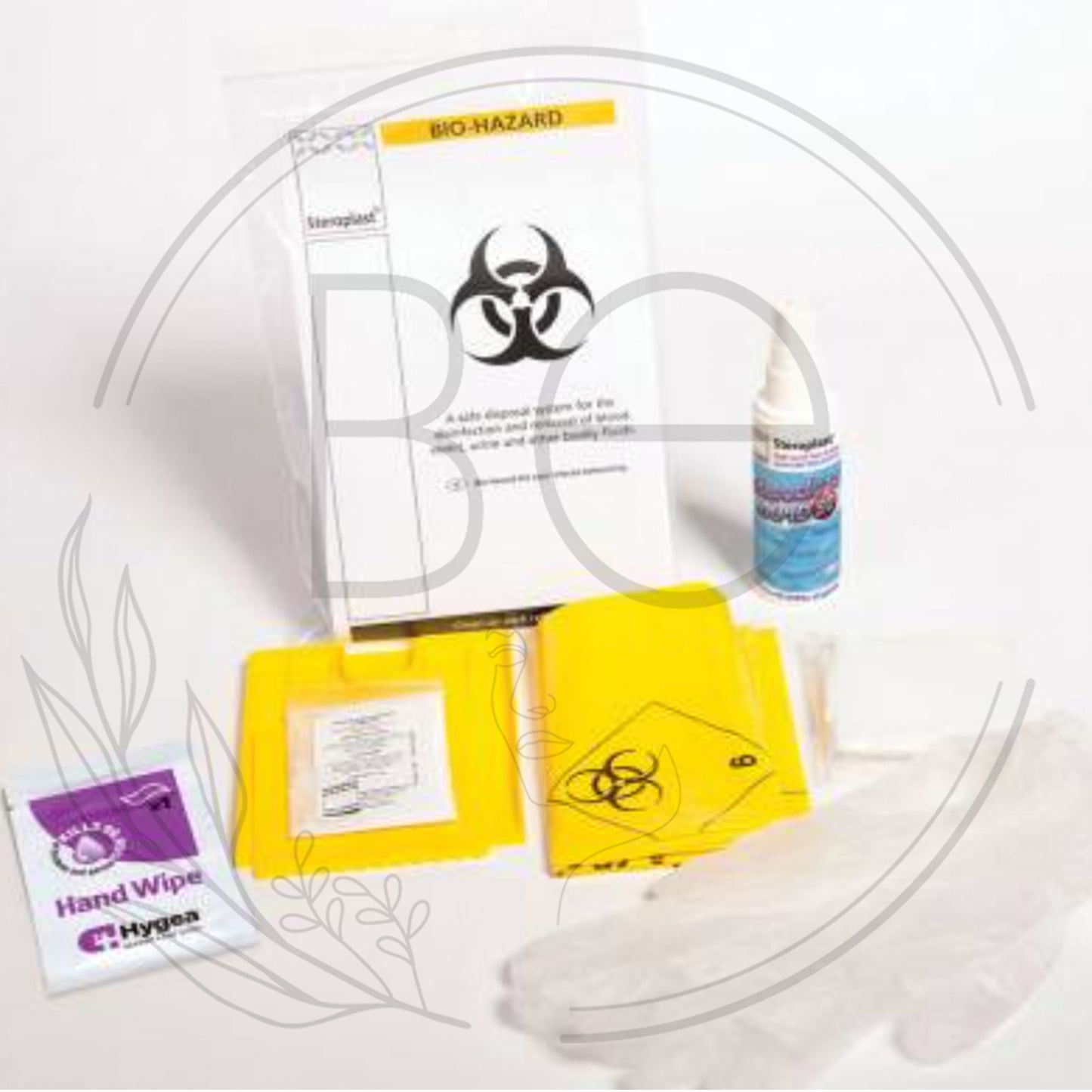 Steroguard Bio-hazard Cleaning Kit Blood Spillage Kit.