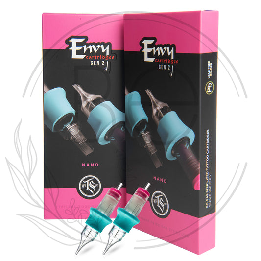 Envy Gen2 Nano PMU Cartridge Needles - Flat Single Stacked Magnums