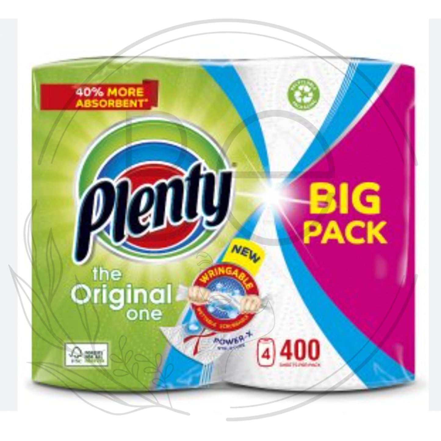 Plenty The Original One White Towels - 400 Sheets